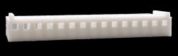 .100" (2.54mm) Crimp & Stuff 15-Position Housing With Locking Ramp